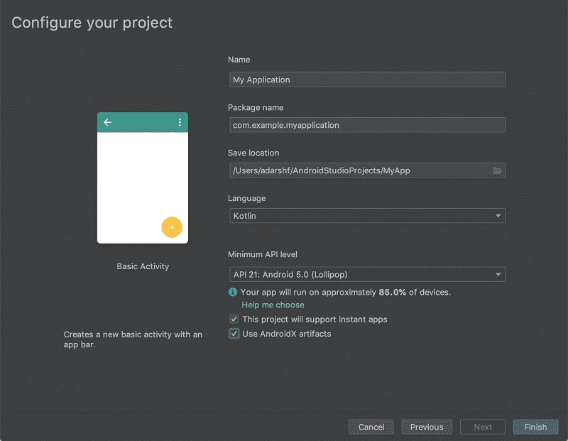 Android Studio — 스크린샷 3